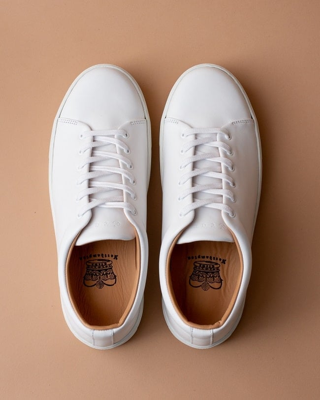 Overstone Derby - All White Calf Leather