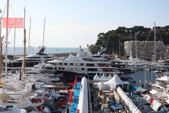 "The Monaco Yacht show is vast with a buzzing atmosphere"