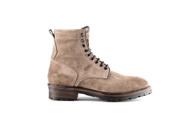 Royal Sand Suede Leather Logger Boots