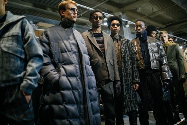 Backstage at Zegna AW19