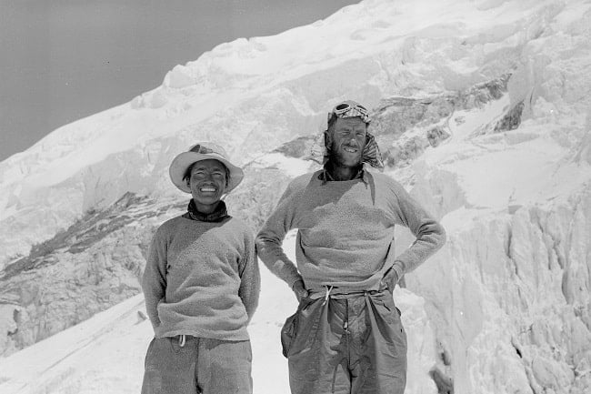 Sherpa Tenzing Norgay and Sir Edmund Hillary
